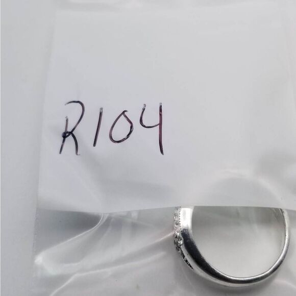 Midnight crystal x cross ring size 7 R104 - Picture 5 of 5